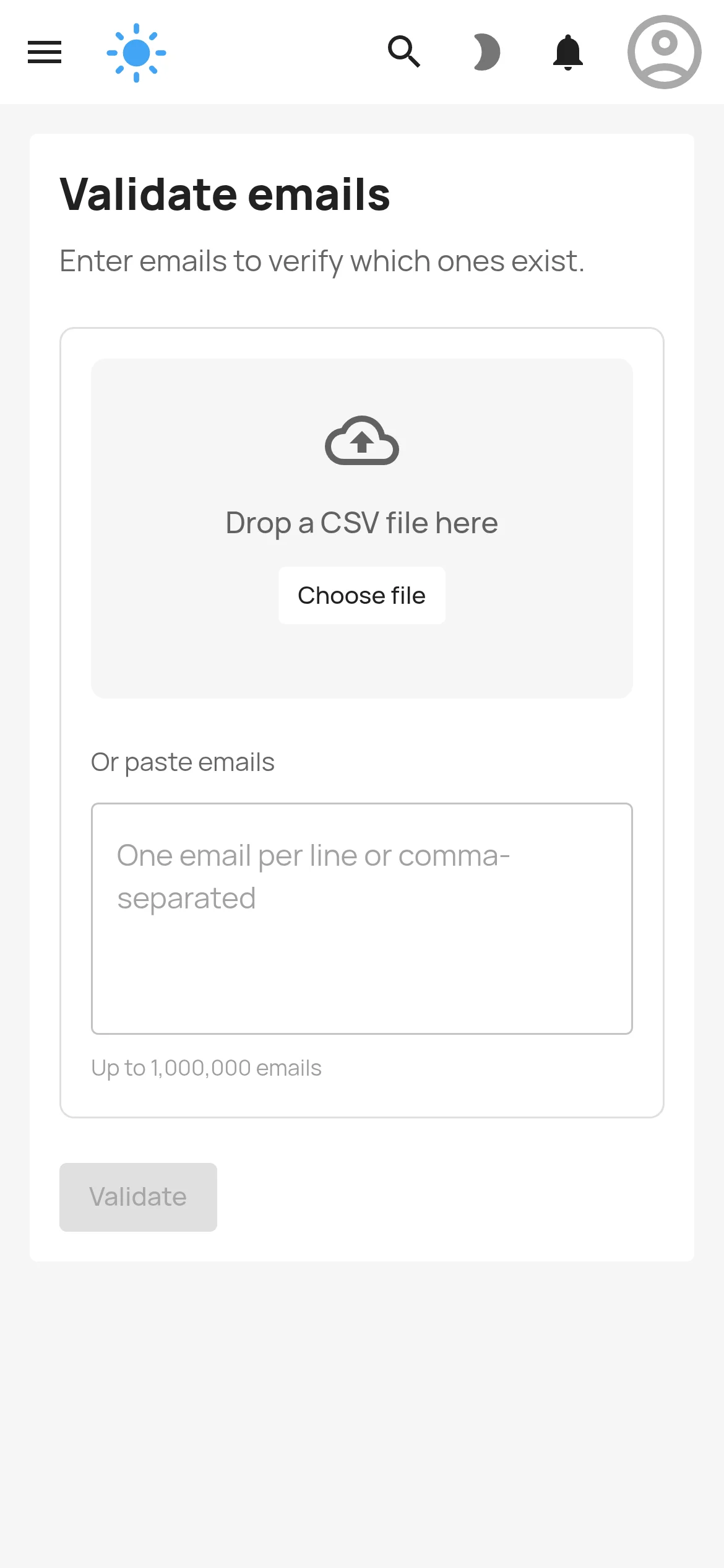 Email validation